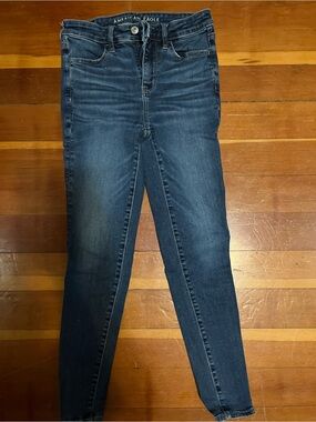 American Eagle Outfitters Navy Skinny High-Rise Jeans